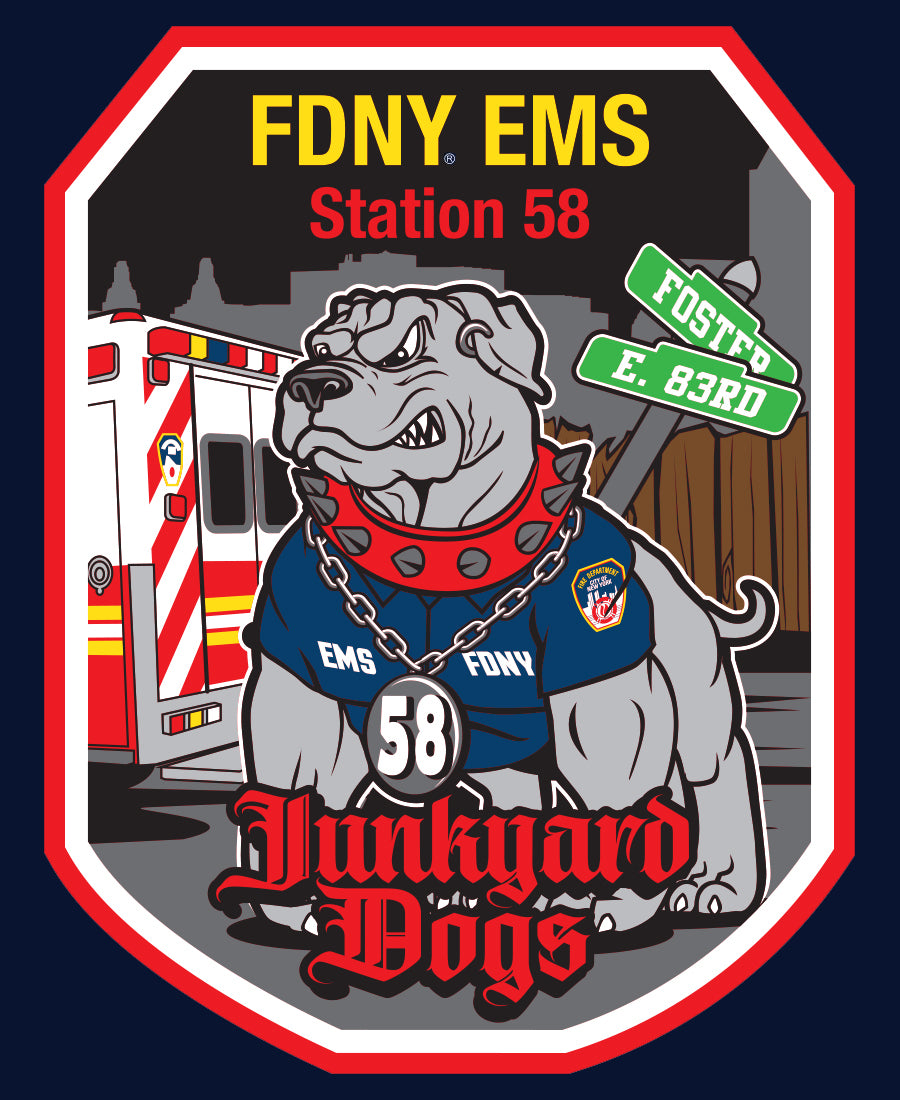 FDNY EMS Station 58 Junkyard Dogs Canarsie, Brooklyn Navy