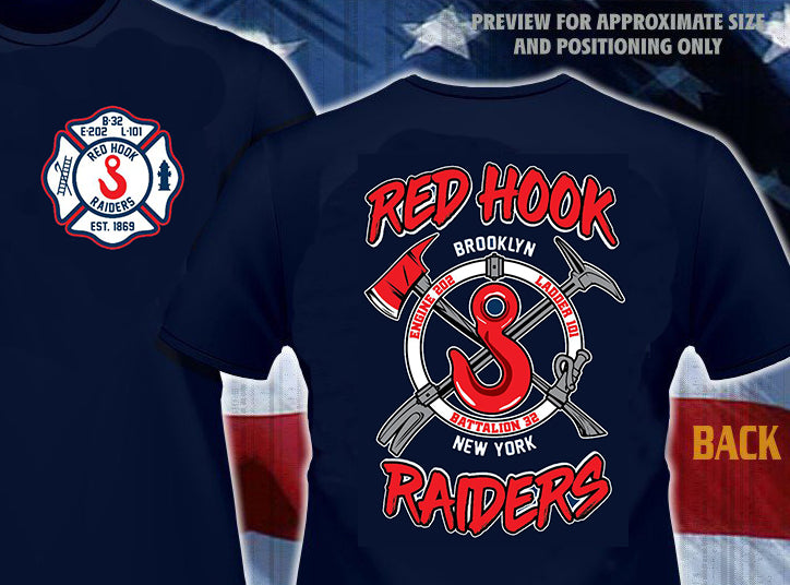 New York City Red Hook Raiders Brooklyn Fire Tee