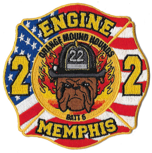 Memphis Engine 22 Orange Mound Hounds Fire Patch