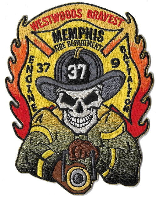 Memphis Engine 37 Skull Fire Patch