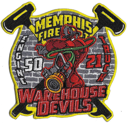 Memphis Engine 50 Truck 21 Warehouse Devils Patch