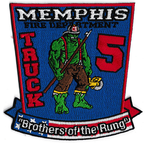 Memphis Truck 5 Brothers of the Rung New Design Fire Patch