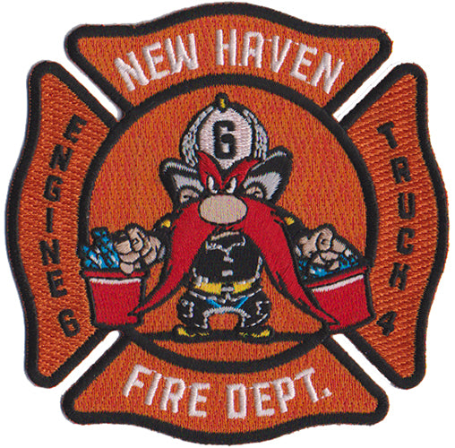 New Haven, CT Engine 6 Truck 4 Yosemite Sam NEW Fire Patch