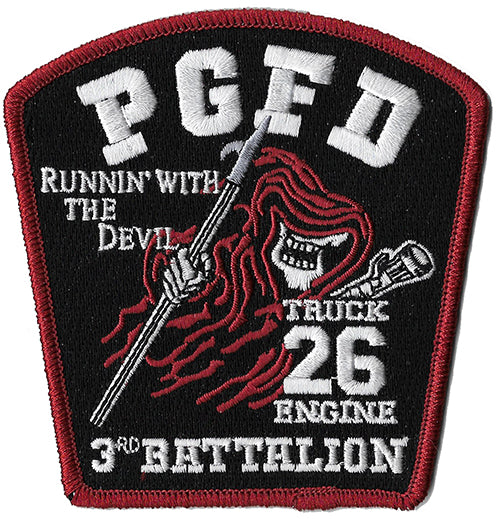 PGFD Prince George, MD Station 26 Runnin' With The Devil NEW Fire Patch