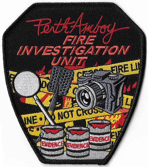 Perth Amboy, NJ Fire Investigation Unit NEW Patch
