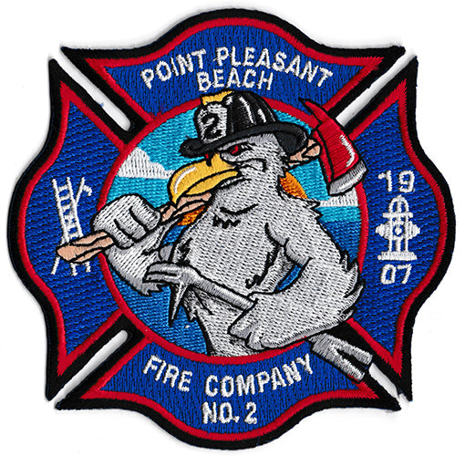 Pt. Pleasant Beach, NJ Company 2 Eagle 1907 Fire Patch