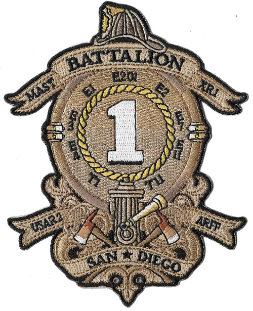 San Diego Battalion 1 Fire Patch
