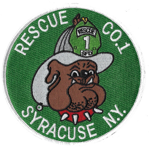 Syracuse Rescue 1 Bulldog  Patch