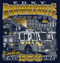 Load image into Gallery viewer, FDNY E-283 Brownsville Express Brooklyn Tee Small Only
