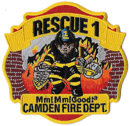 Camden, NJ Rescue 1 Mm! Mm! Good Fire Patch | Eagle Emblems & Graphics