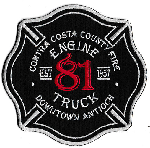 Contra Costa, CA Station 81 Red Design Downtown Antioch Fire Patch