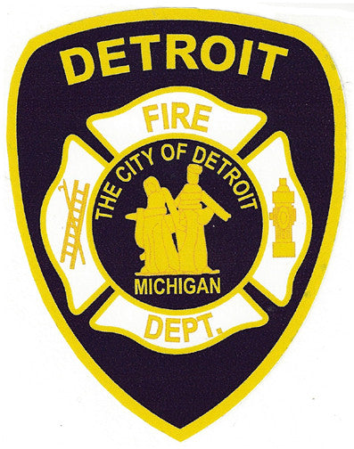 Detroit Fire Department 4" Vinyl Decal