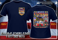 Load image into Gallery viewer, FDNY Engine 156 &quot;Broadway Express&quot; Navy Tee
