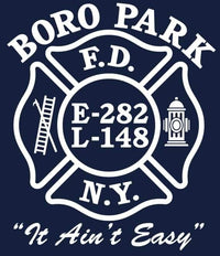 Load image into Gallery viewer, FDNY E282 Ladder 148 Boro Park Flag Design NEW Fire Tee Medium Only
