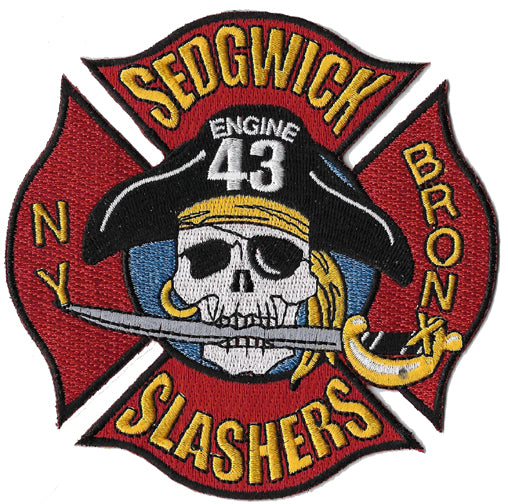 New York City Engine 43 Sedgwick Slashers Bronx Fire Patch | Eagle