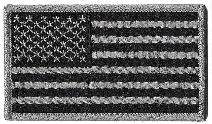 USA Grey Scale Subdued Flag Uniform Patch