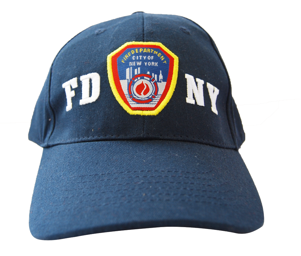 FDNY Embroidered Navy Hat - White Stitching