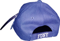 Load image into Gallery viewer, FDNY Embroidered Navy Hat - White Stitching
