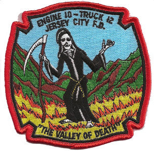 Jersey City Engine 10 Truck 12  Blue-Valley of Death Fire Patch