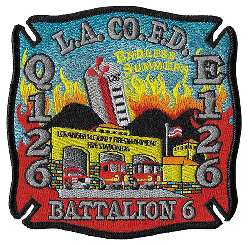 LA County Station 126 Firehouse Design Endless Summer Fire Patch
