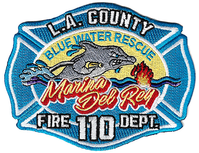 LA County Station 110 Blue Water Rescue Fire Patch