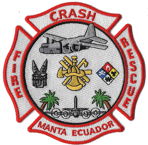 Manta Ecuador Airport Crash Rescue Patch