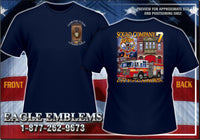 Load image into Gallery viewer, Camden Squad 7 -  112 Years on the Avenue Navy Tee Small/Medium
