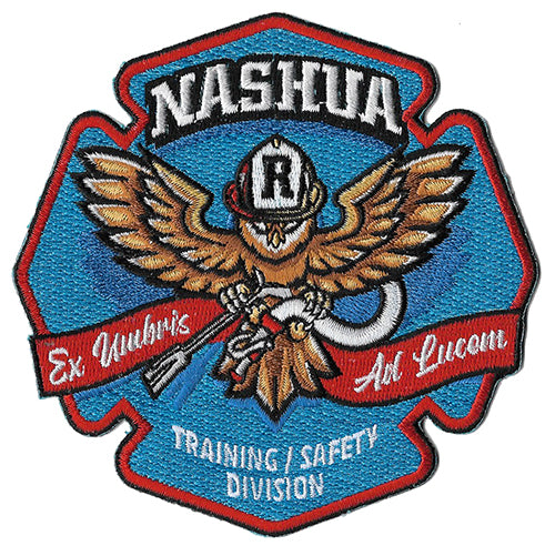 Nashua, NH Training Safety Division Fire Patch | Eagle Emblems & Graphics