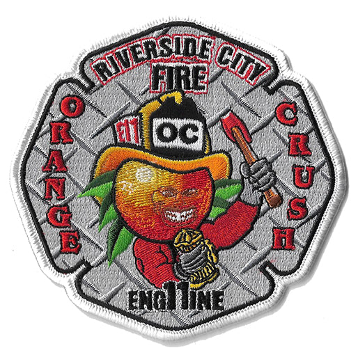 Riverside City, CA Station 11 Orange Crush Fire Patch