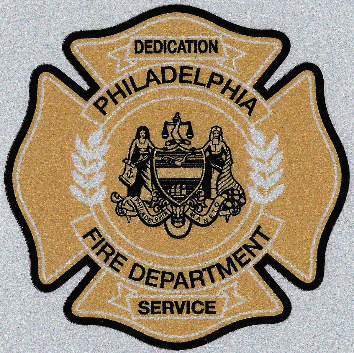 Philadelphia Fire Department 4" Vinyl Decal