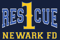 Load image into Gallery viewer, Newark Rescue 1  Navy Fire Tee
