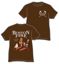 Load image into Gallery viewer, Boston Engine 42 R-2 D-9 Sam Adams BROWN Fire Tee
