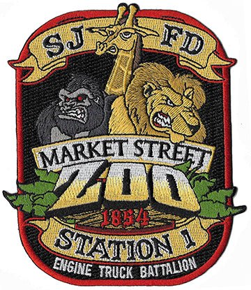 San Jose, CA Station 1Market Street Zoo Fire Patch
