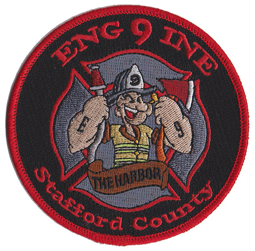 Stafford County, VA Engine 9 The Harbor Popeye NEW Fire Patch