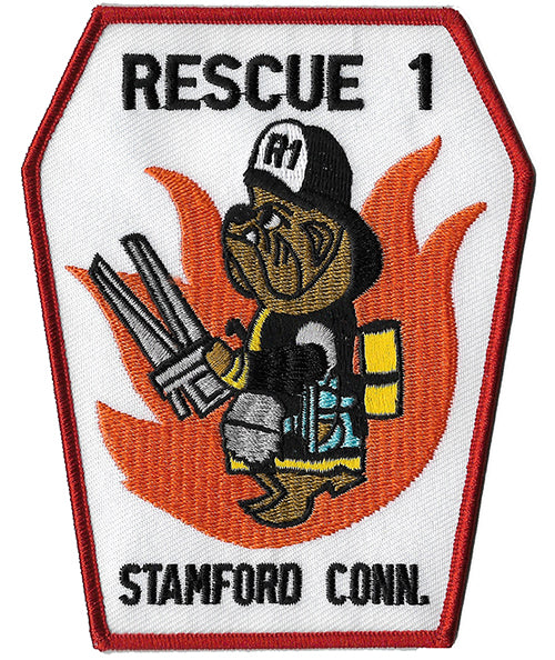 Stamford, CT Rescue 1 Bulldog Patch