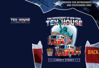Load image into Gallery viewer, FDNY E-10 L-10 Ten House Apparatus Tee
