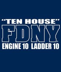 Load image into Gallery viewer, FDNY E-10 L-10 Ten House Station Tee
