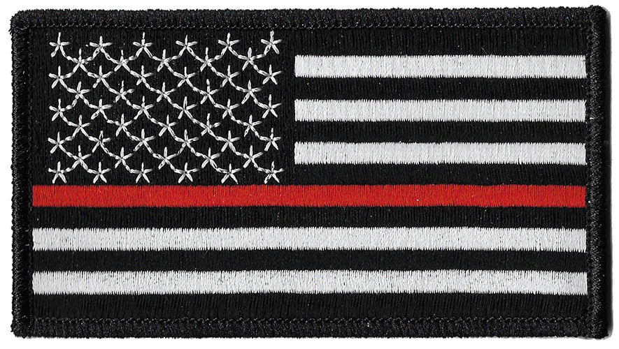 Thin Red Line American Flag Fire Patch