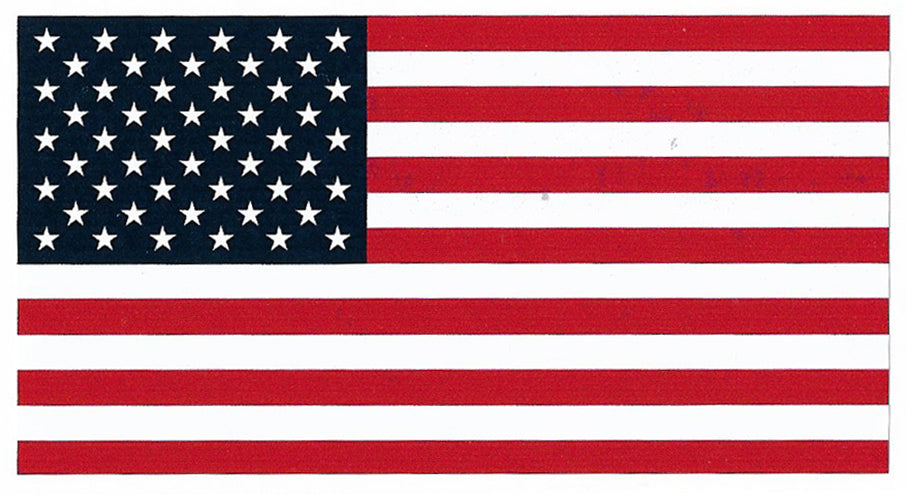 USA American Flag Vinyl Decal 4 1/2"