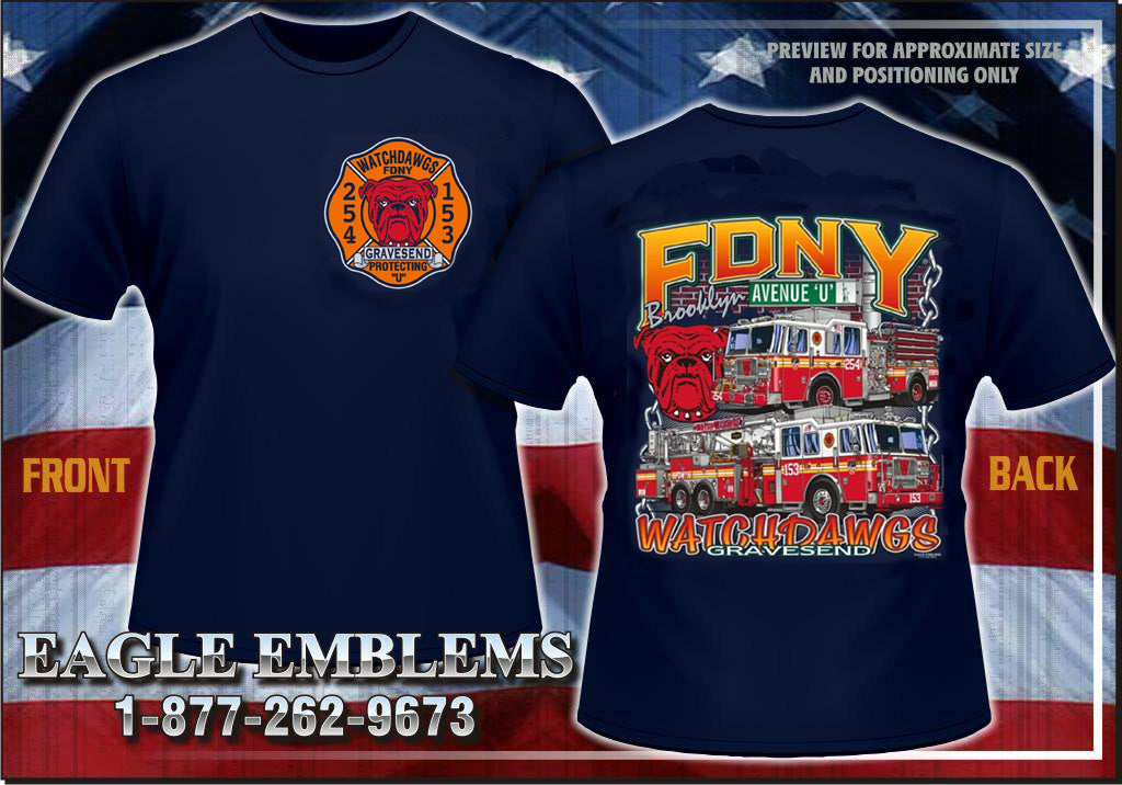 FDNY E-254 TL-153 Watchdawgs of Ave. 